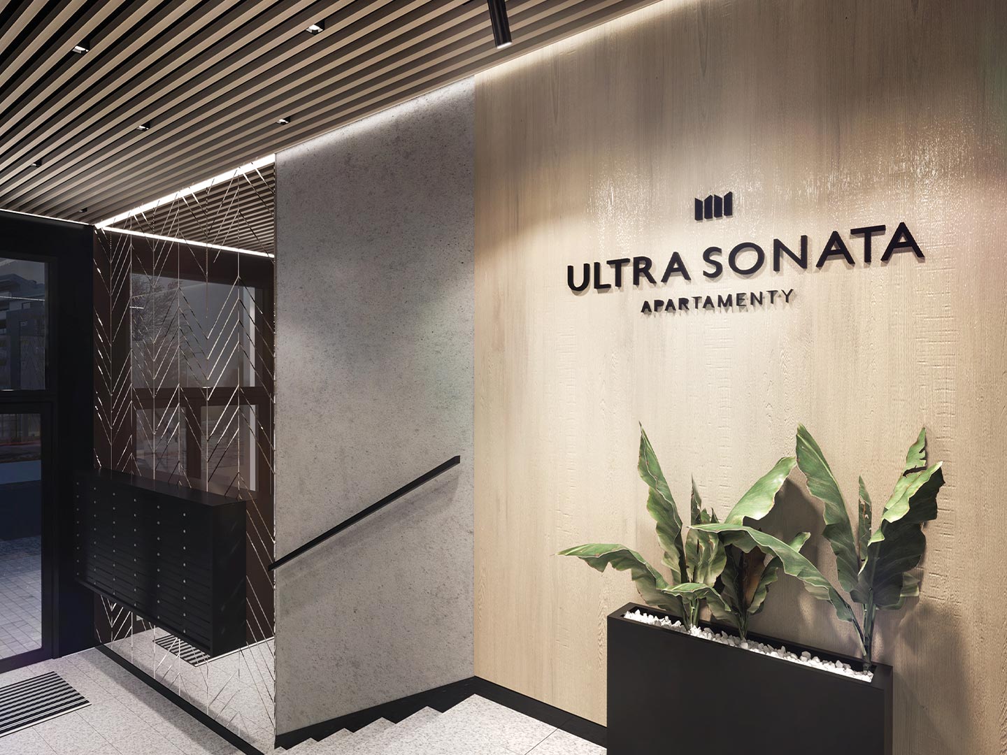 Apartamenty Ultra Sonata osiedle w Białymstoku wizualizacja wejścia