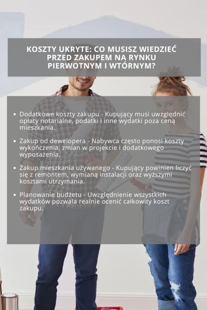 Koszty ukryte: Co musisz wiedzieć przed zakupem na rynku pierwotnym i wtórnym?