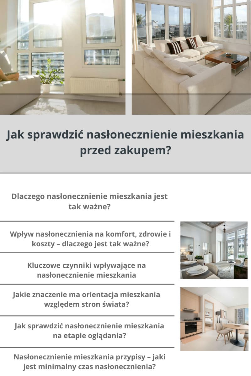 Jak sprawdzić nasłonecznienie mieszkania przed zakupem