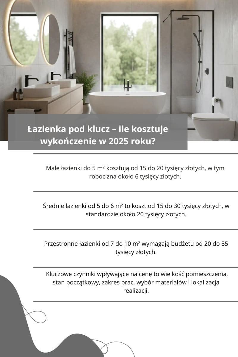 Łazienka pod klucz - ile kosztuje?