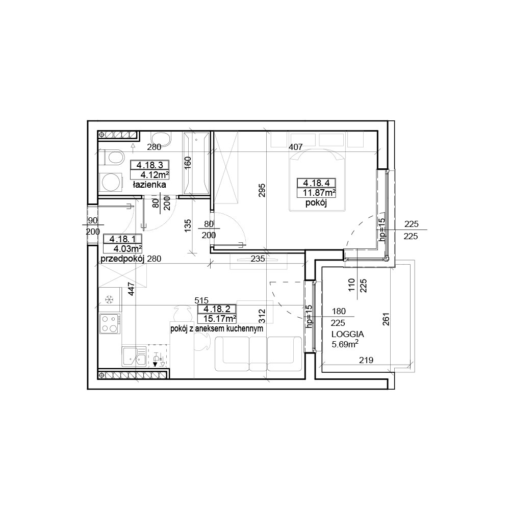 Mono Apartamenty I M70